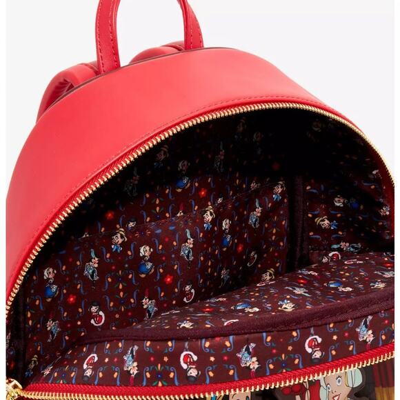 NWT Loungefly Disney Pinocchio Marionette Mini Backpack